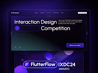 FlutterFlow IXDC 2024 · Web Design + Webflow