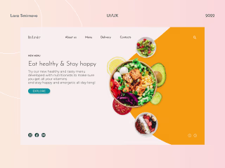 InTaste | Healthy Food restaurant | Hero section concept
