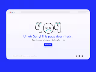 Framer 404 Error Page Design
