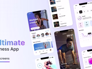 Mobile App UI Design for an iOS/Android Fitness App
