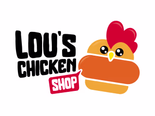 LOU'S Chicken Shop Logo and identity on Behance