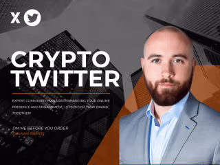 I will be your community manager for your crypto project