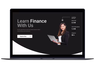 Finance Learning Ebook Landing Page (Web & Mobile) :: Behance