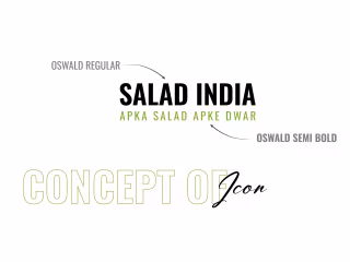 Salad India - Food Logo Design + Brand Identification 