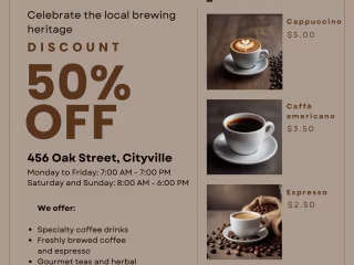Flyer Design for a Coffee Shop
