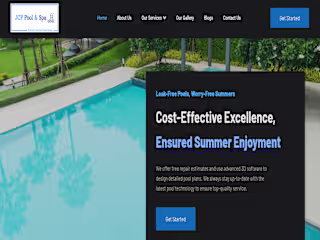 JCP Pool & Spa - Website Design