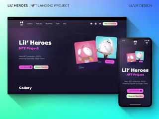 Lil Heroes | NFT Landing page on Behance