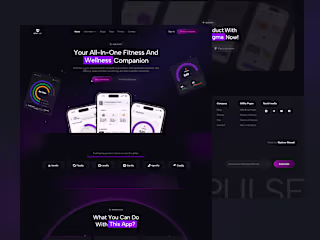 VitaPulse Healthcare App – A Modern Template to Showcase Digital