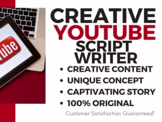 I will be your professional youtube script writer