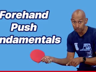 Instructional Video: Forehand Push Technique in Table Tennis