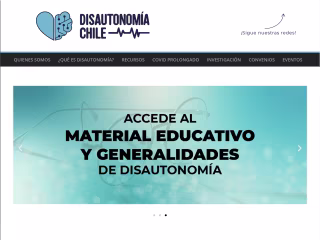 Diseño Gráfico - Web Disautonomía Chile