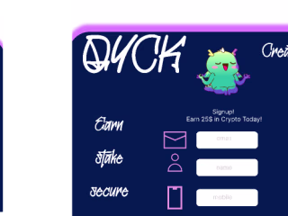 PLAY2EARN Signup Page Design