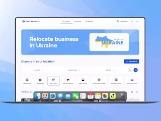 Dust Relocate: Web App design