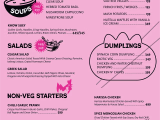 Menu Design - Socialite Cafe 