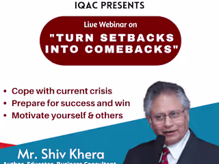 Poster (One of the top author ) Mr. Shiv Khera