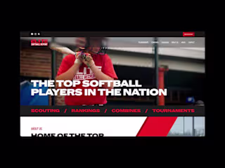 Elite Softball Report Website