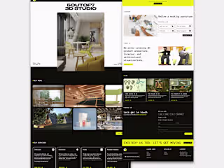 UI/UX Design | Complete Website For 3D Studio