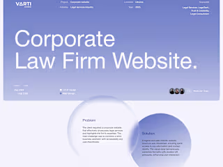 Corporate Law Firm Website