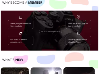 Community Website landing page UI/UX