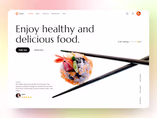 Food Ordering Website Design 