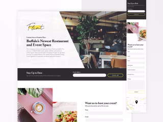 Restaurant coming soon page