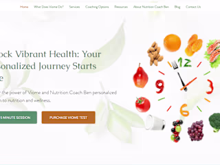 Nutrition Coaching Website: Modern, Intuitive, and Engaging