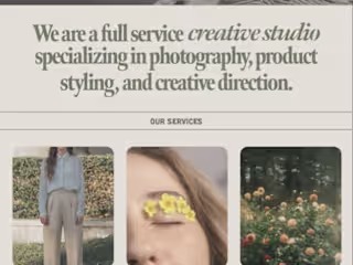 Photography Agency Website ✨