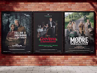 Print design for Teater Vestland 