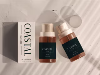 Coastal Skincare Brand Design