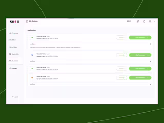 Bubble App MVP for Veterinary Services Company
