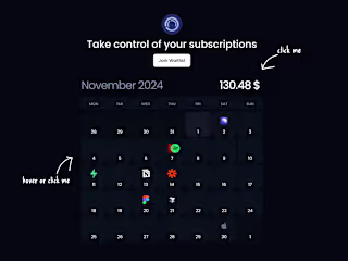 Subscription Tracker MVP