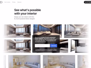Dios AI | Framer Landing Page for Interior Design SaaS