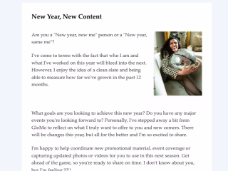 New Year's Email Campaign