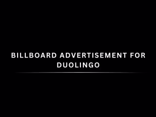 Spec Billboard Advertisement for Duolingo