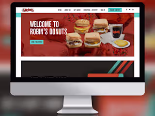 Custom WordPress Website - Robin's Donuts
