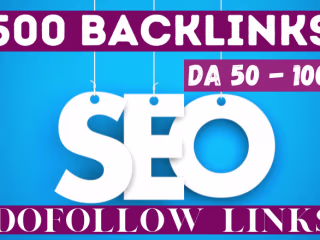 Unique 500 DA50 to 100 Dofollow Links To Rank 1 On Google for $…