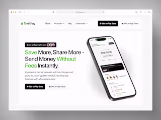Fintech Product Landing Page