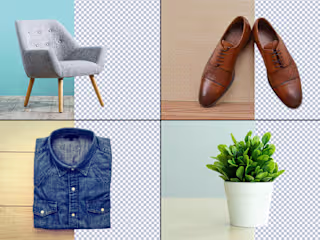 Photoshop cut out, remove background 100 image for ecommerce