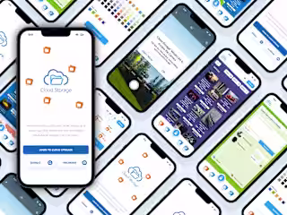 Cloud Storage Application Prototype Using Figma