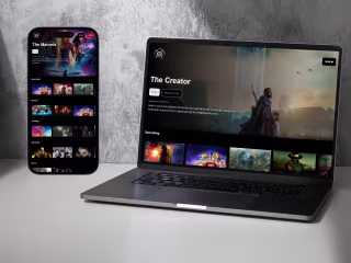 Movie Mania; Landing page of a Netflix inspired website.