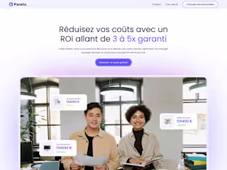 Framer website - Pareto