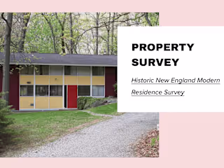 Property Survey - Historic New England Modern Residence Survey