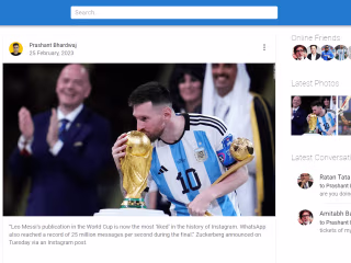 React Responsive Social Media Website