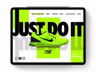 Self-designed Nike Page