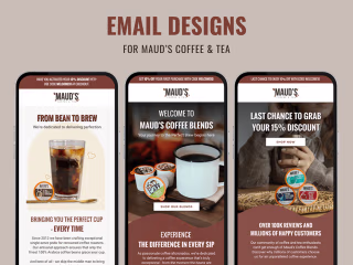 EMAIL DESIGNS FOR MAUD'S COFFEE & TEA :: Behance