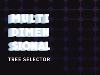 Multidimensional tree selector for long category lists