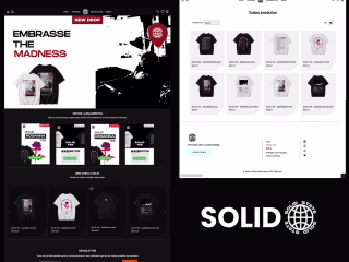 SOLID - Website for a clothing brand