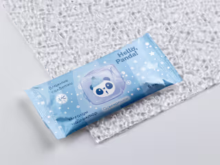 Packaging and logo design for the brand "Hello, Panda!"
