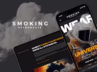 Smoking Astronauts – Futuristic Fashion UI/UX