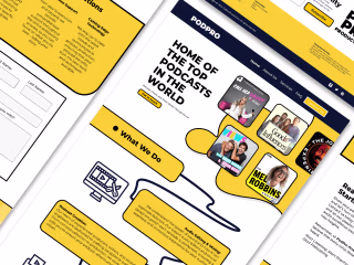 PodPro Landing Page - UI/UX Design